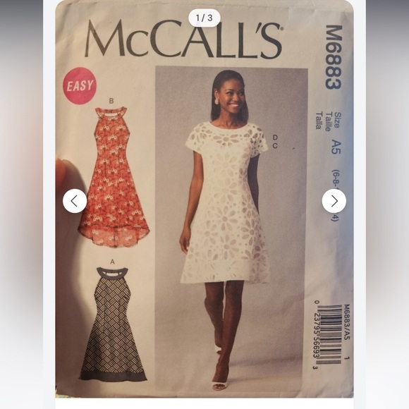 McCall's Other - McCall's M6883 Sewing Pattern- 6-14 Size Range